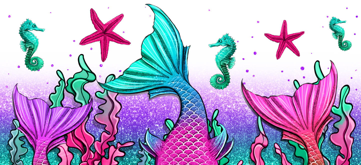 {Mermaid tail} Sublimation Tumblers