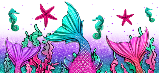 {Mermaid tail} Sublimation Tumblers