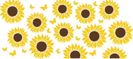 {sunflowers and butterflies} Sublimation Tumblers