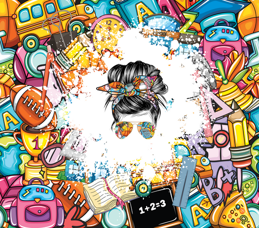 { Teacher bun } Sublimation Tumblers