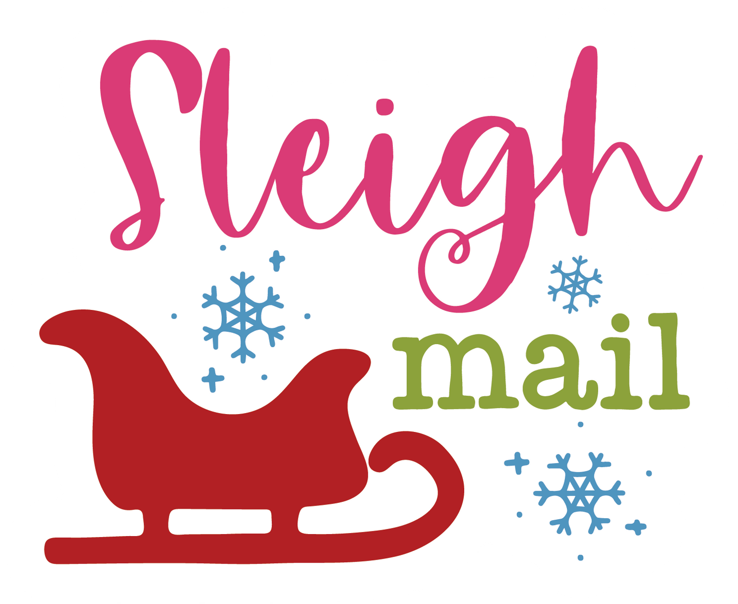 merry mail small business stickers