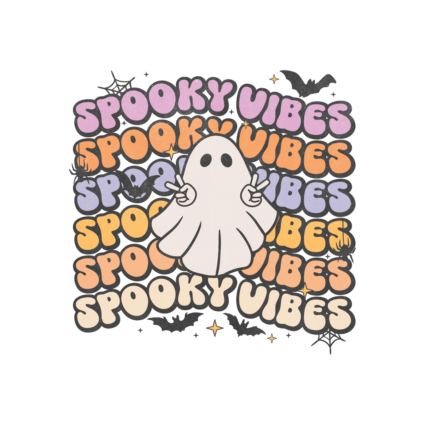 retro Halloween stickers