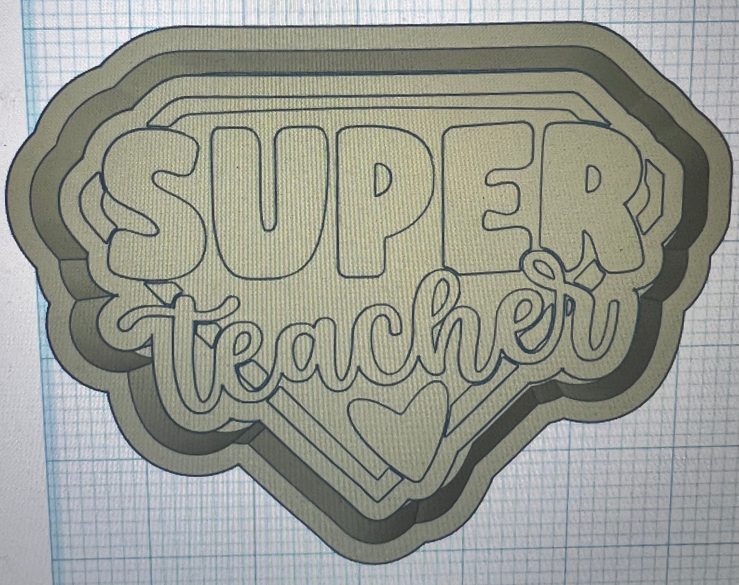 {super teacher} Silicone Mold