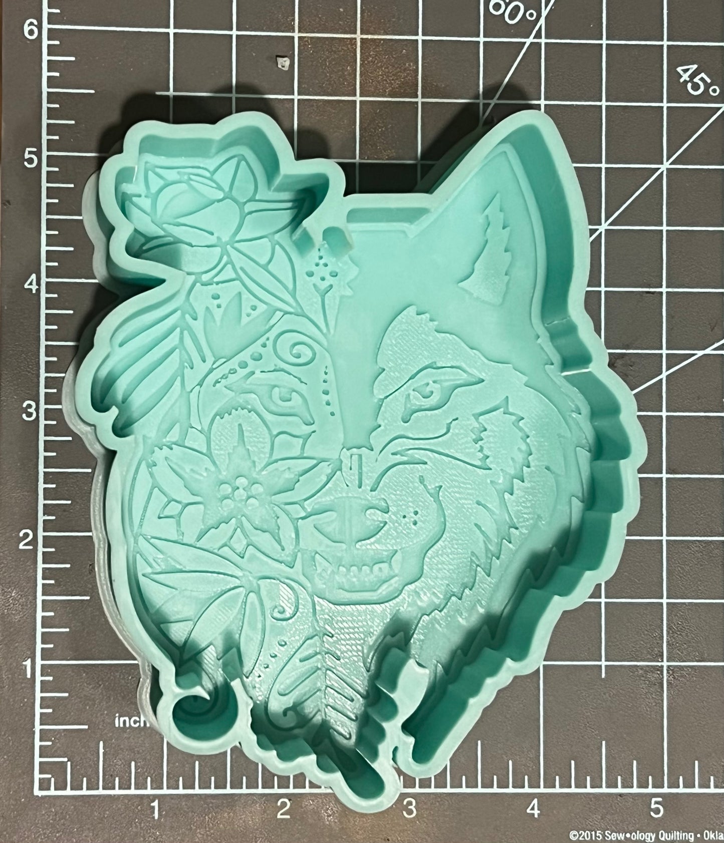 {Wolf Flower 1} Silicone Mold