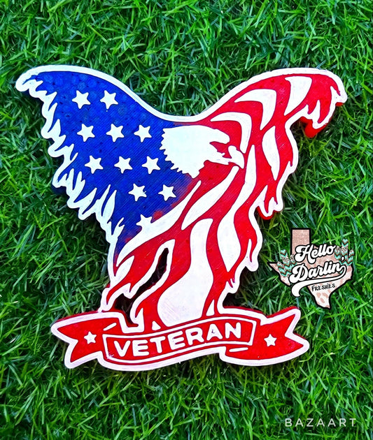 {Eagle vet flag} Silicone Mold