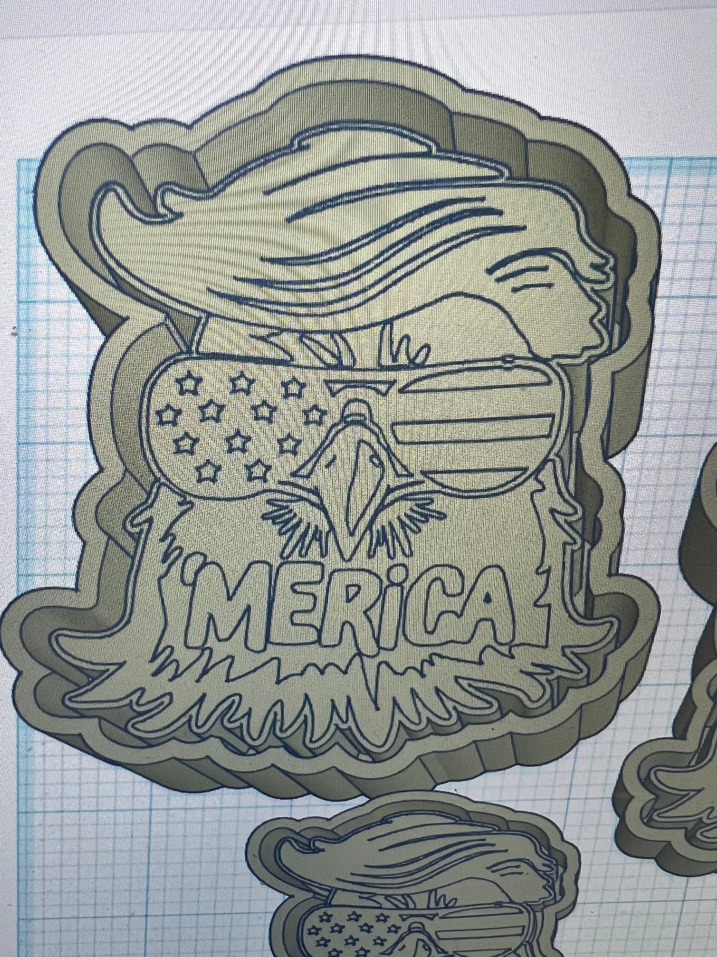 {‘merica eagle} Silicone Mold