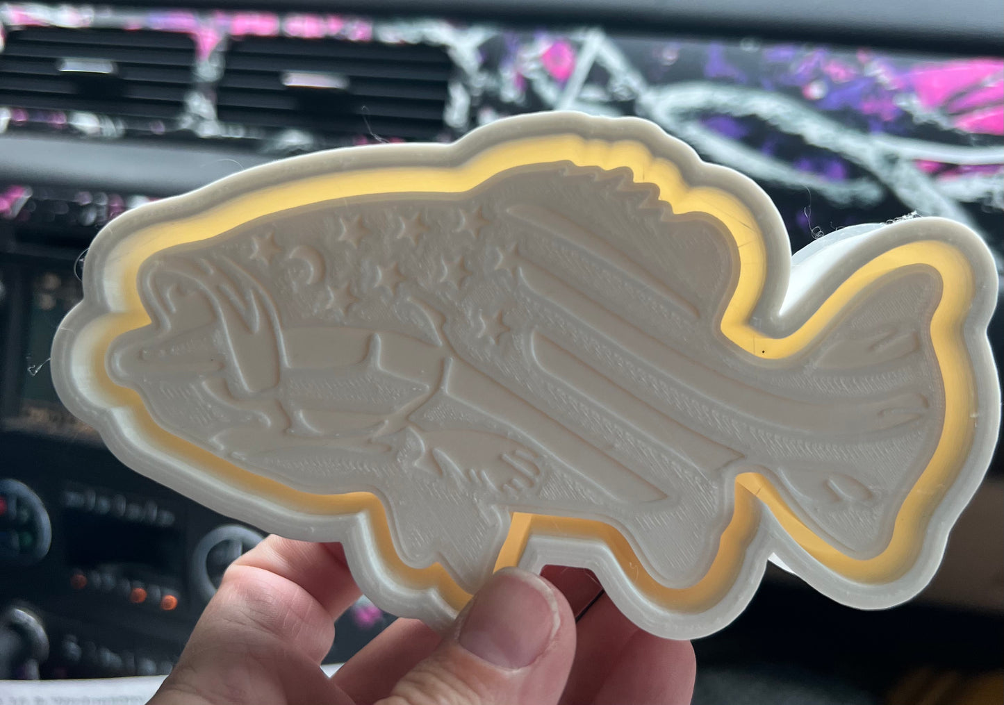 {American flag fish} Silicone Mold