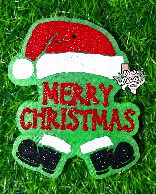 {Merry Christmas santa boots} Silicone Mold