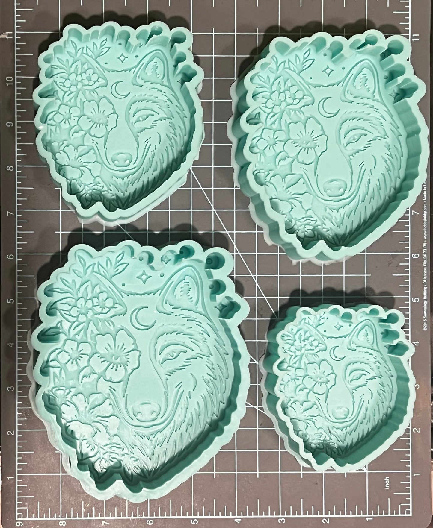 {Wolf Flower 2} Silicone Mold