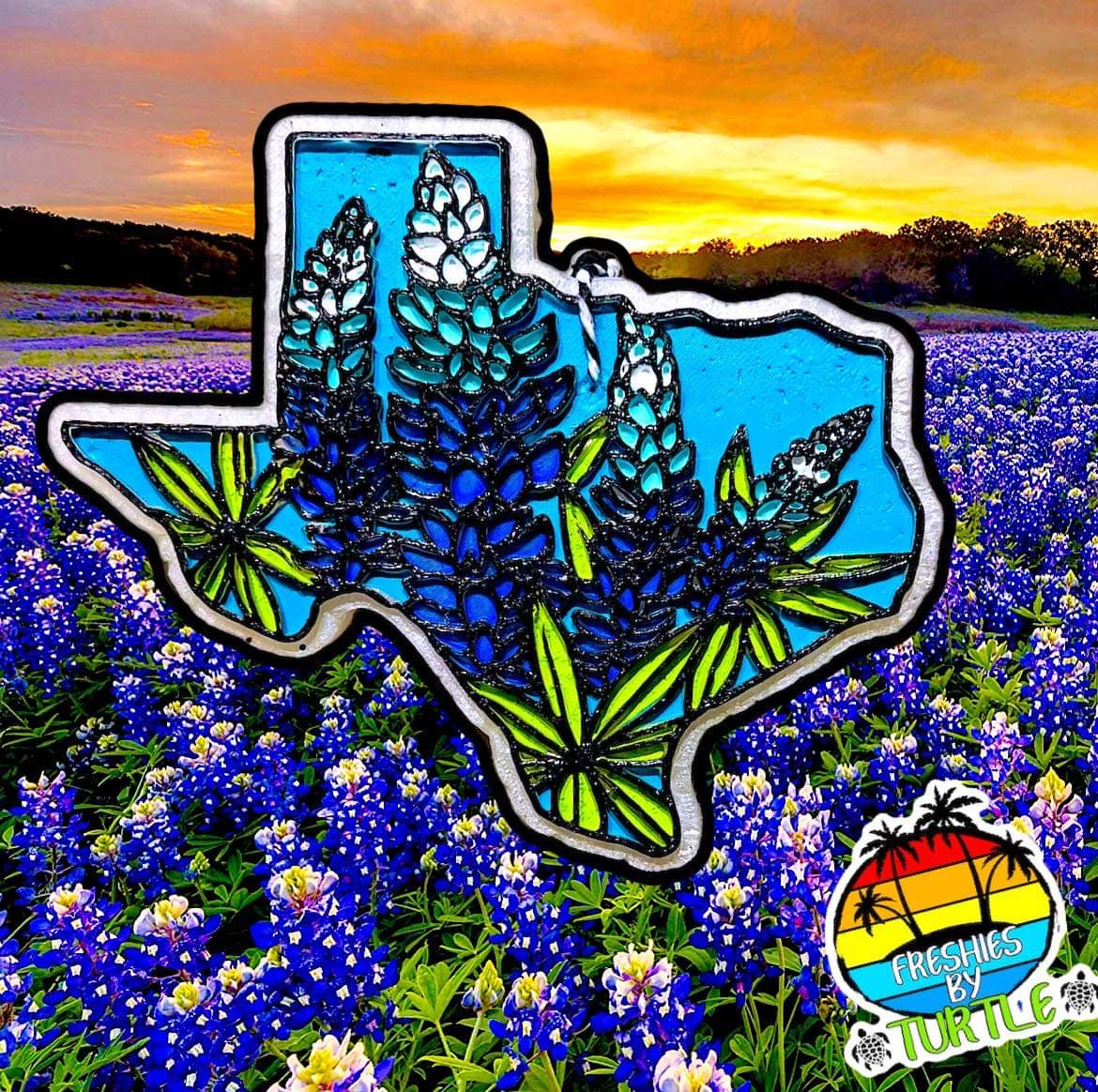 {Raised Texas bluebonnet} Silicone Mold