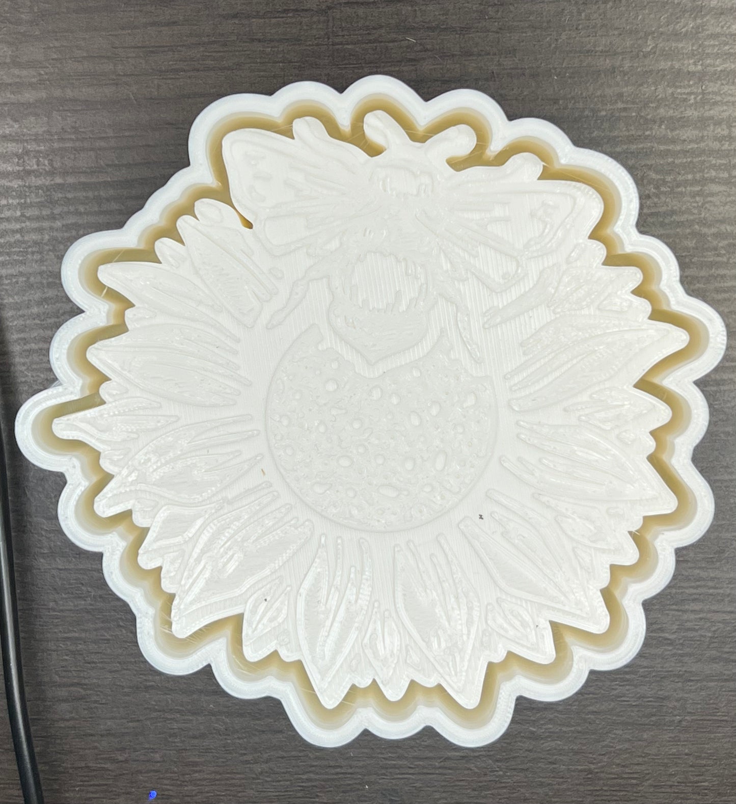 {sunflower bee} Silicone Mold