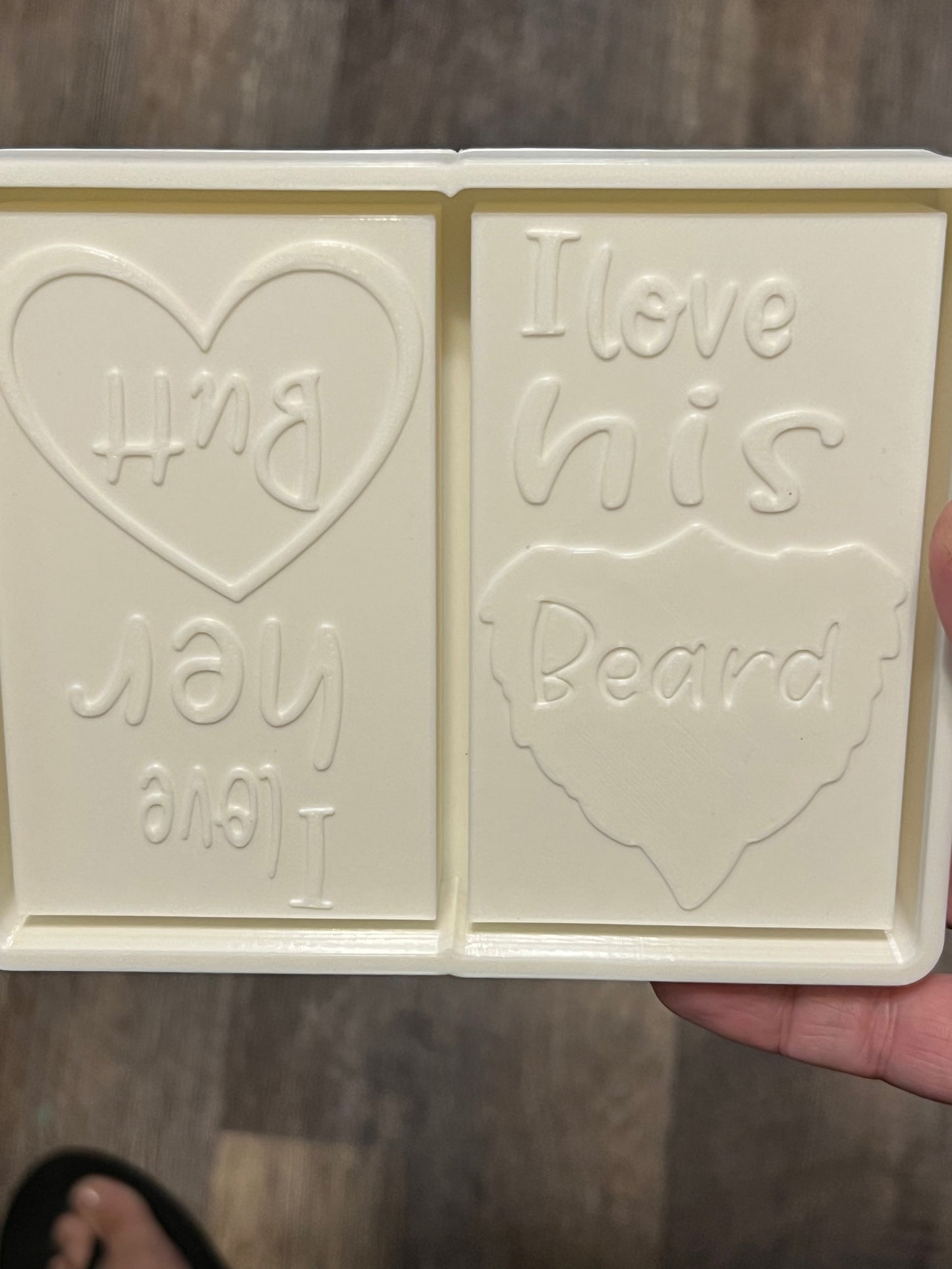 {love her butt love his beard} Silicone Mold