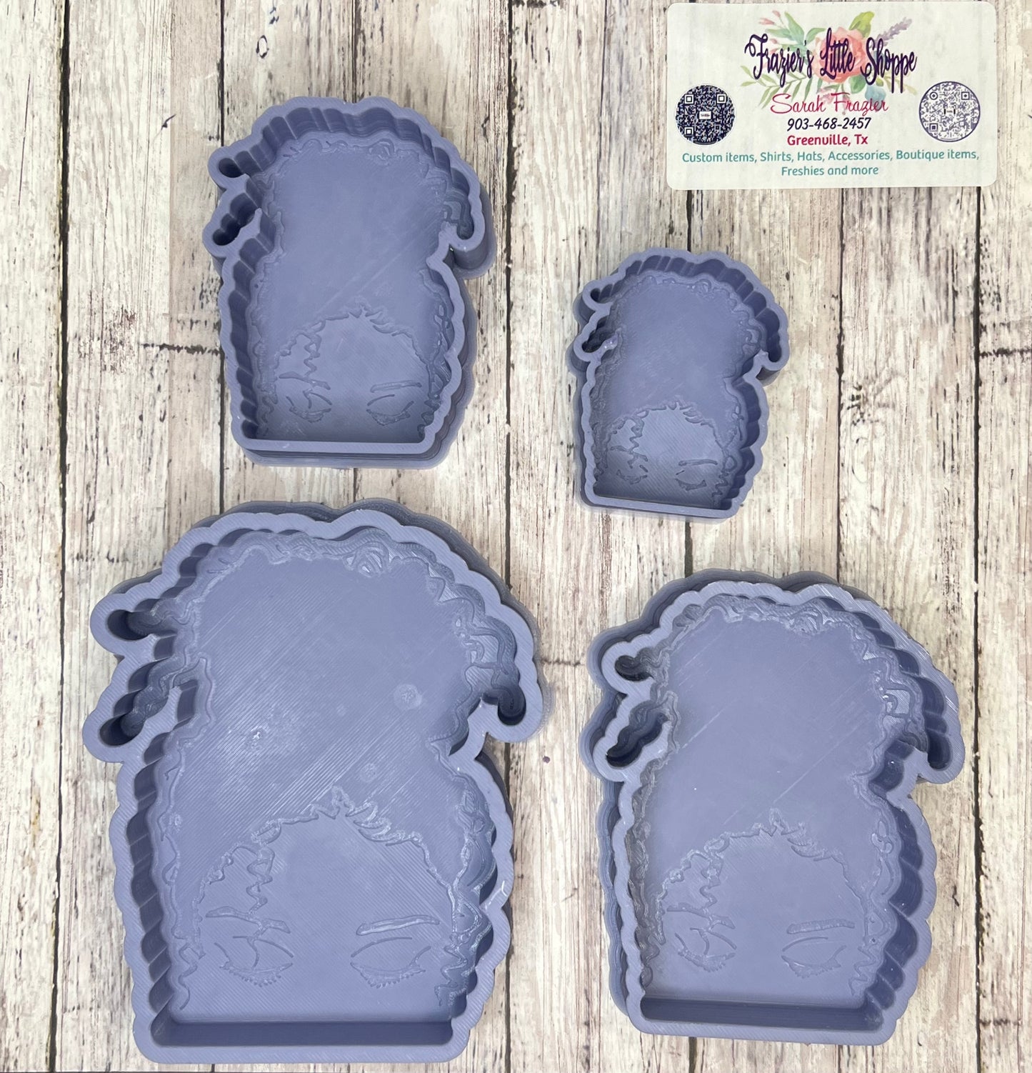 { Curly bun } Silicone Mold