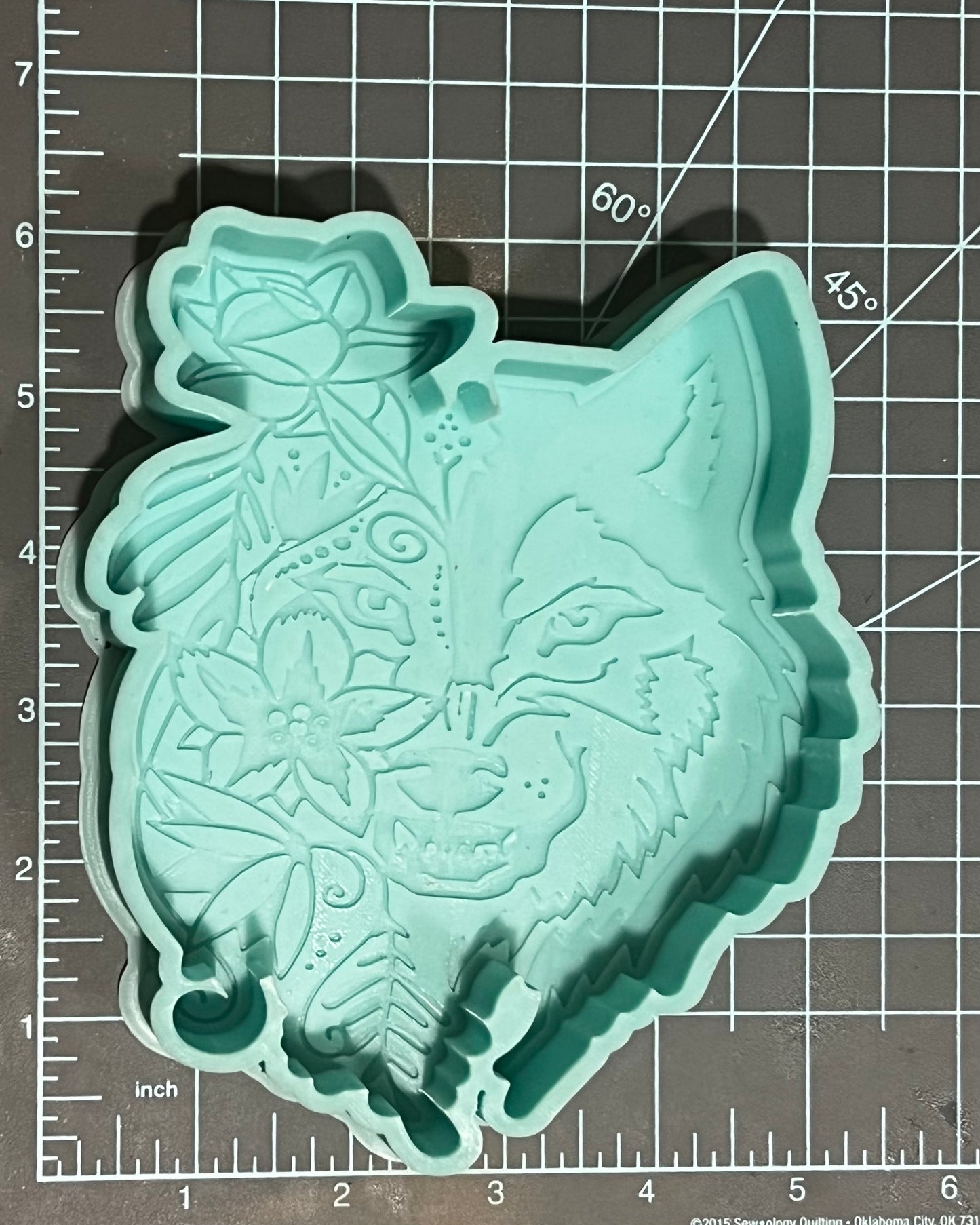 {Wolf Flower 1} Silicone Mold