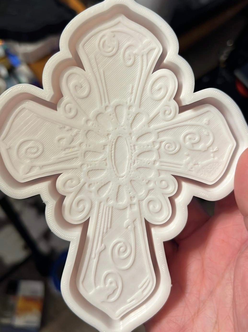 {turquoise cross} Silicone Mold