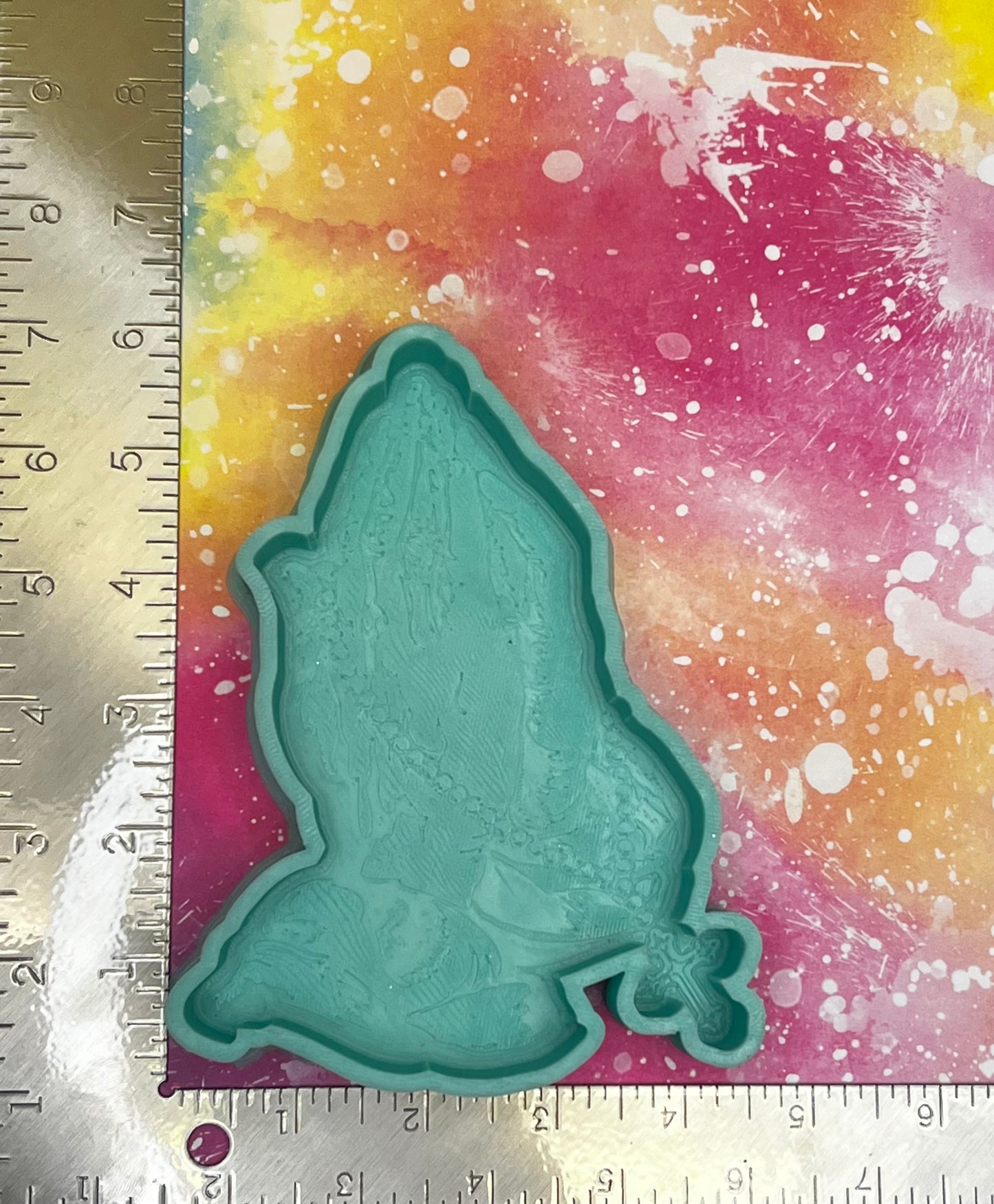 {Praying Hands with Rosary} Silicone Mold