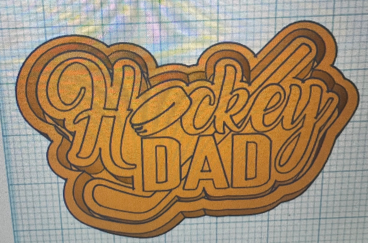 {hockey dad} Silicone Mold