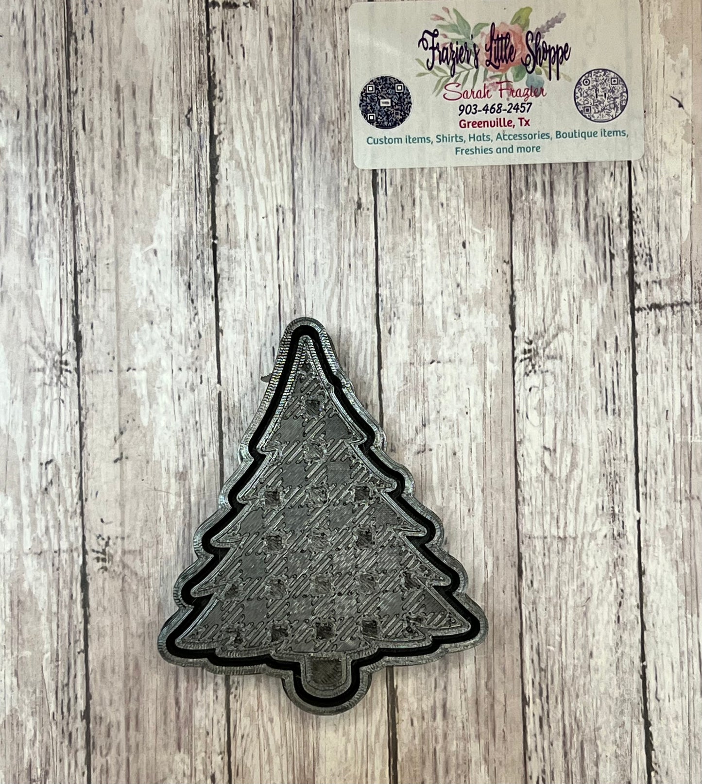 {Plaid christmas tree} Silicone Mold