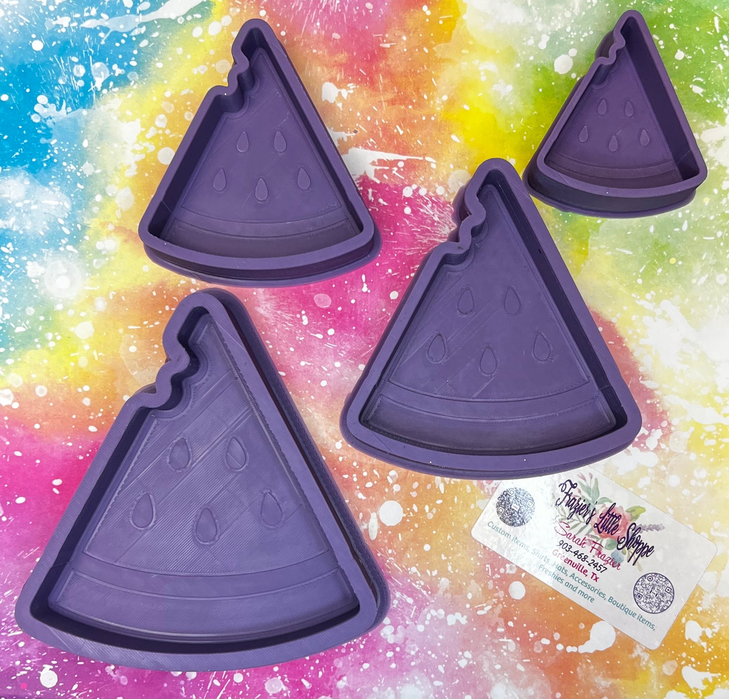 {watermelon 1/4 } Silicone Mold