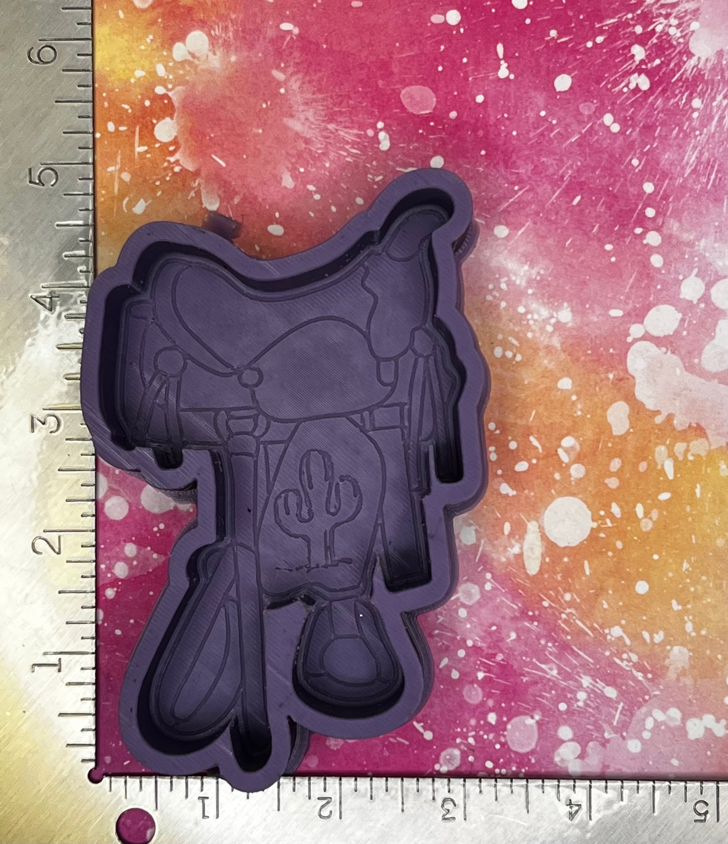 { Saddle w cactus } Silicone Mold