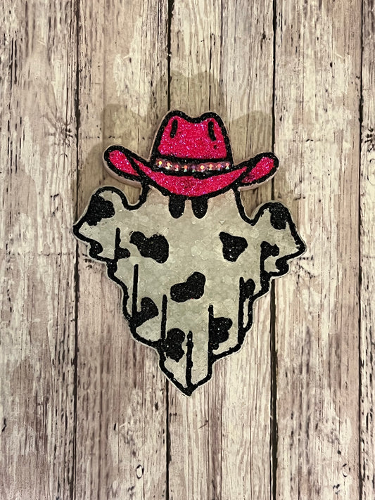 {cowprint cowboy hat ghost} Silicone Mold