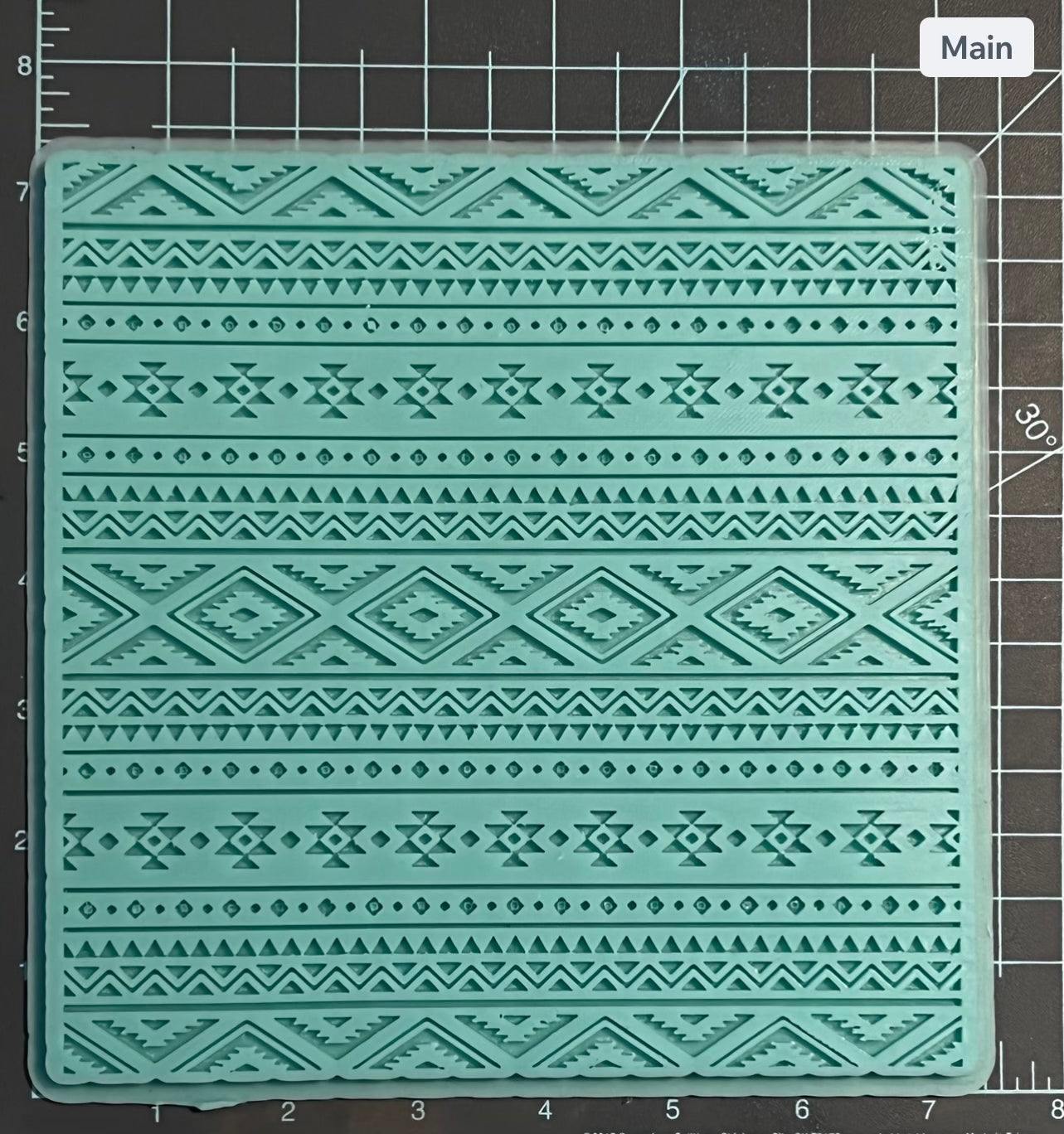 {Aztec mat } Silicone Mold