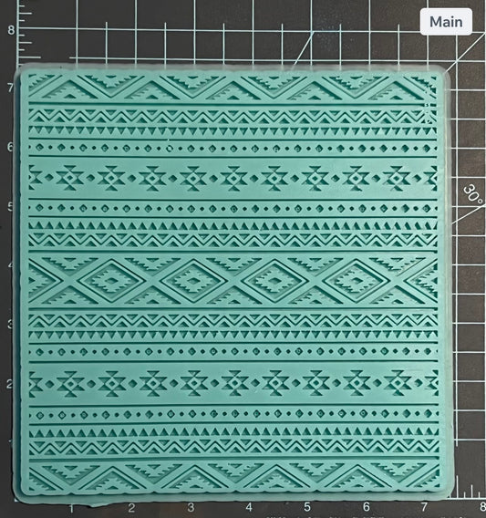 {Aztec mat } Silicone Mold