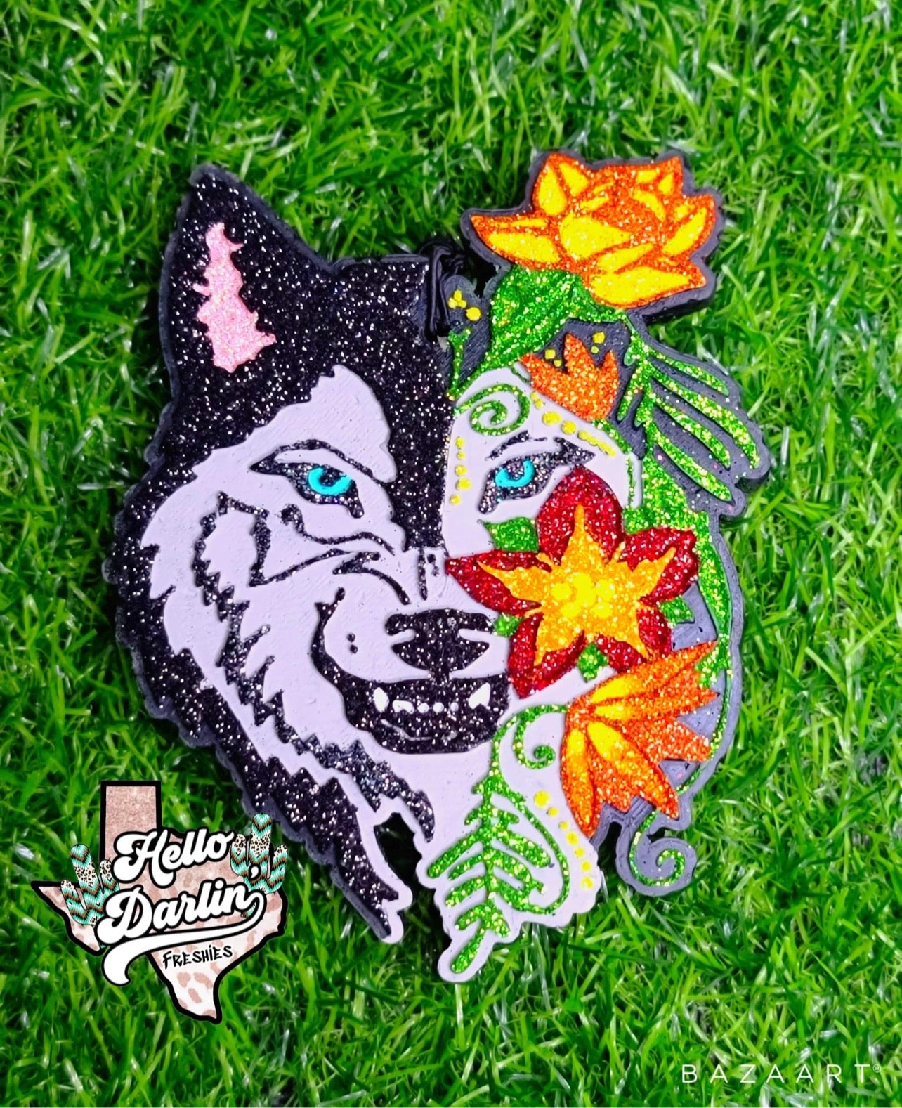 {Wolf Flower 1} Silicone Mold