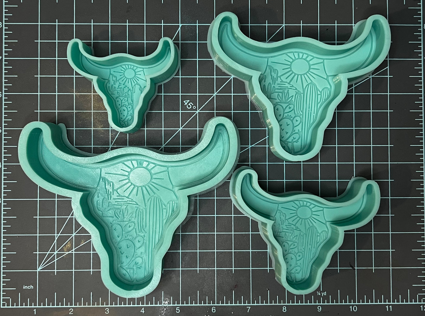 {Desert Skull 2} Silicone Mold