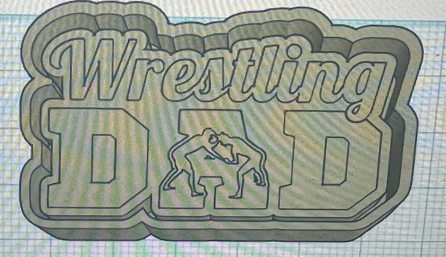 {wrestling dad} Silicone Mold