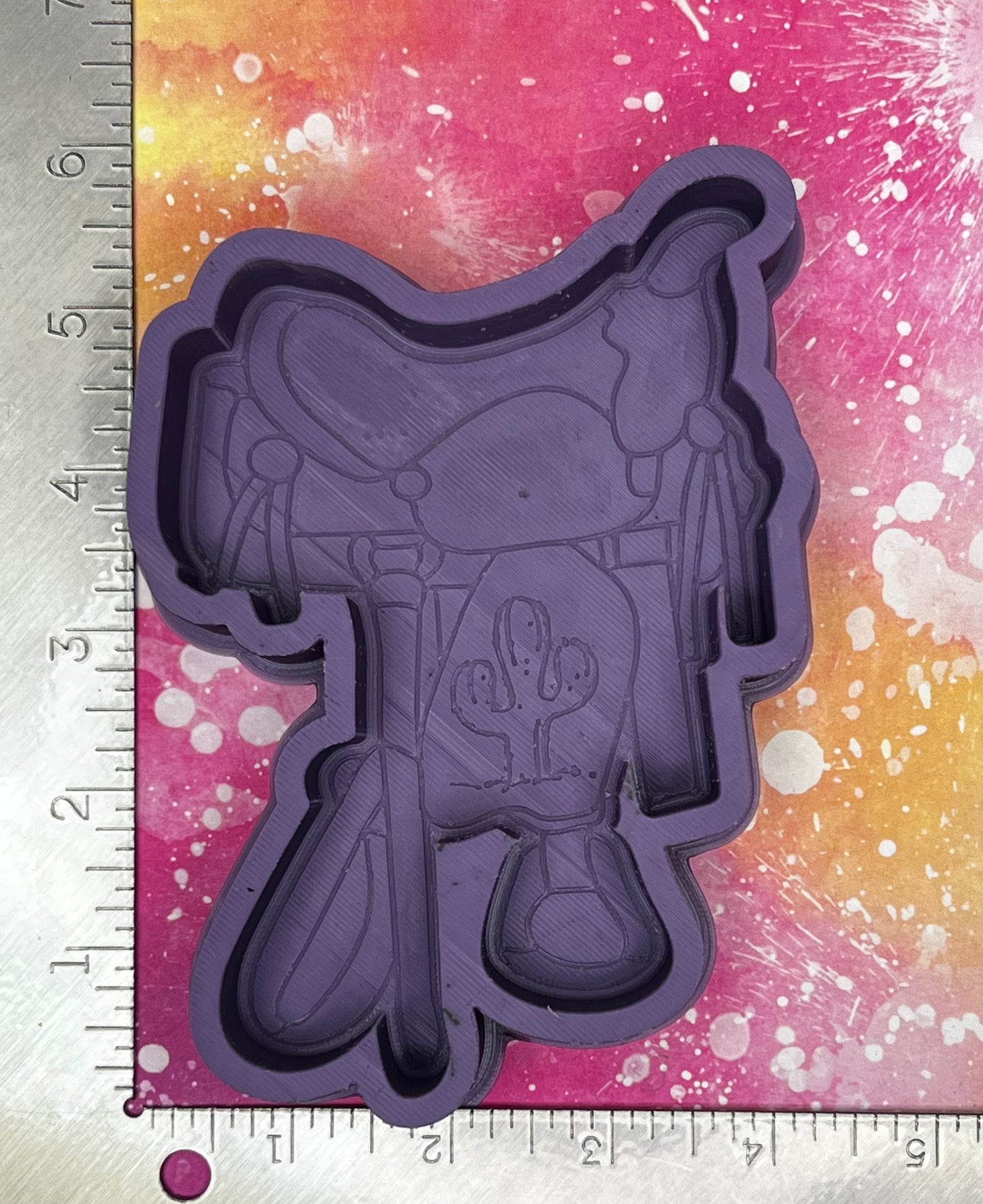{ Saddle w cactus } Silicone Mold