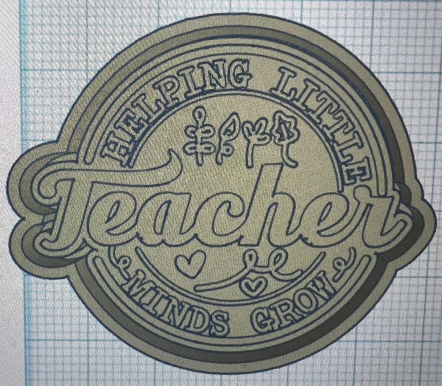 {helping little minds grow} Silicone Mold