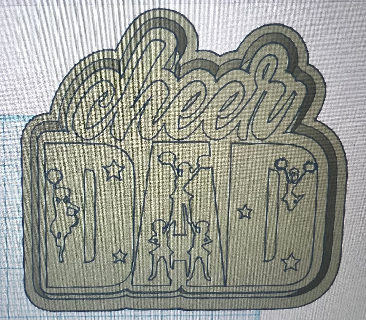 {cheer dad} Silicone Mold