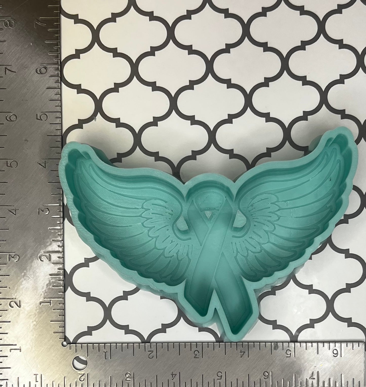 {Awareness Ribbon with Wings} Silicone Mold