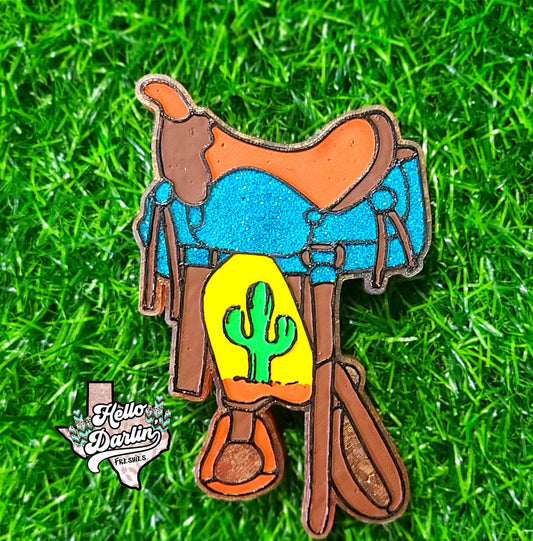 { Saddle w cactus } Silicone Mold