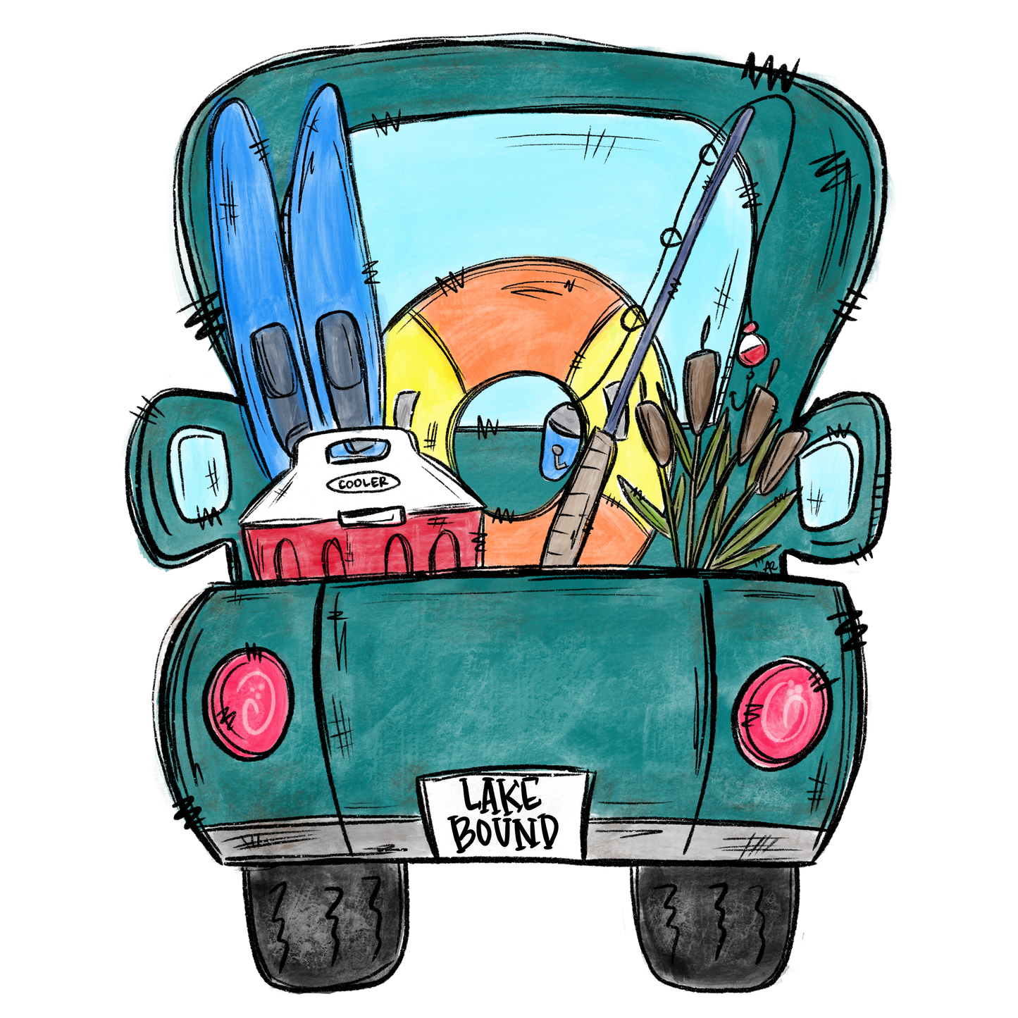 lake truck cardstock