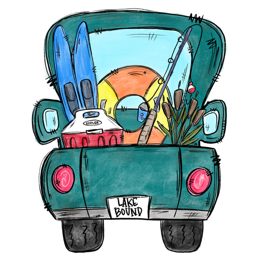 lake truck cardstock