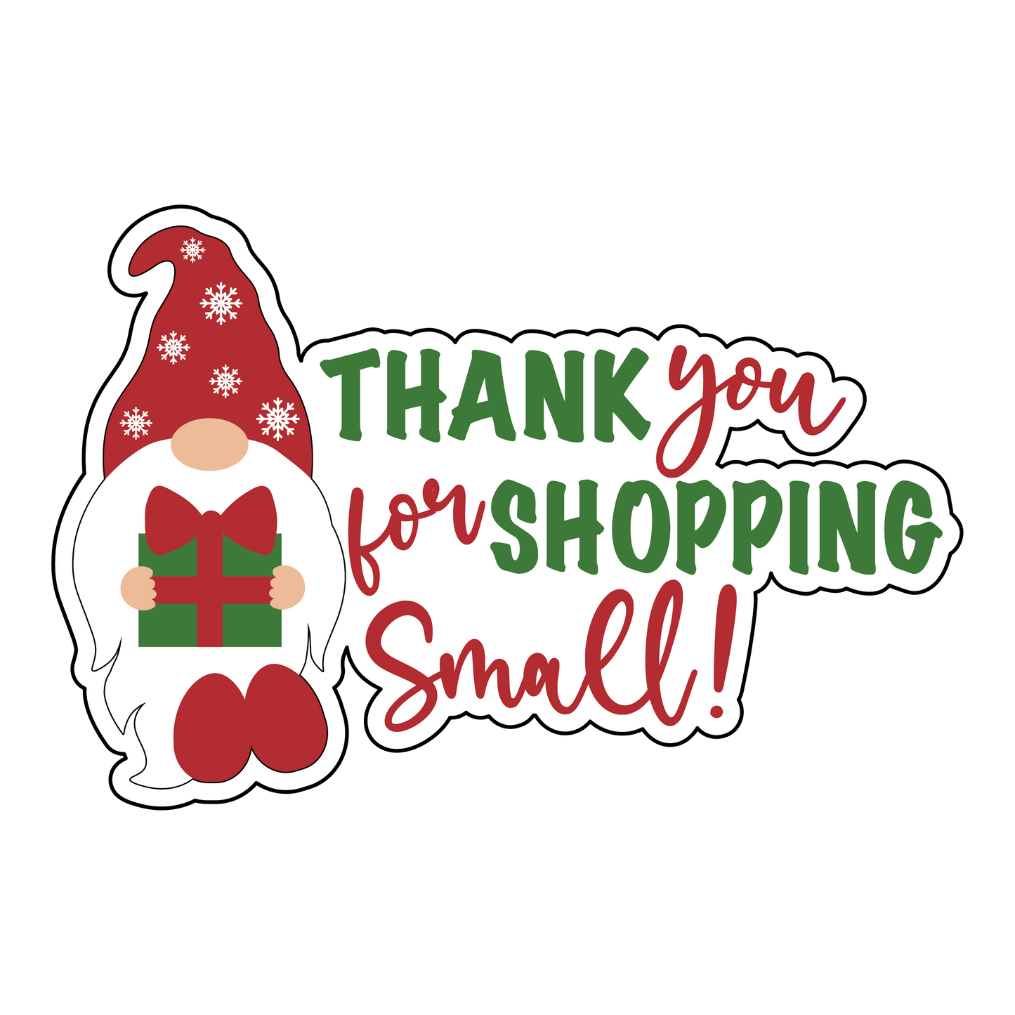 Christmas small business stickers