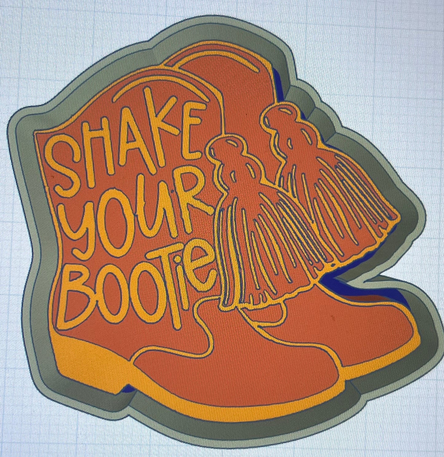 {Shake your bootie} Silicone Mold