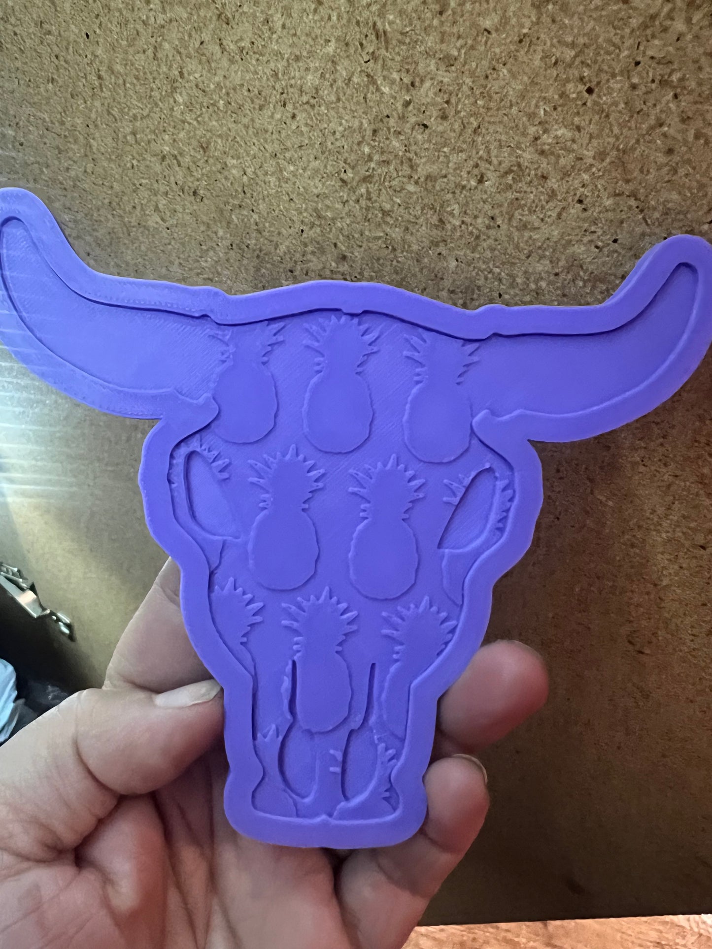 {XL bull skull with inserts} Silicone Mold