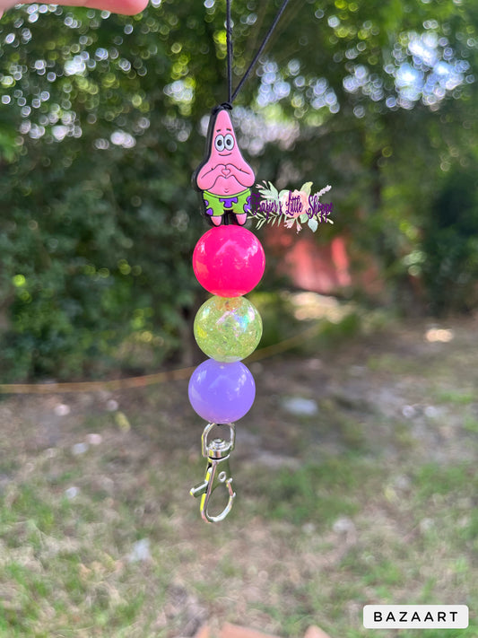 Pink Starfish freshie hanger