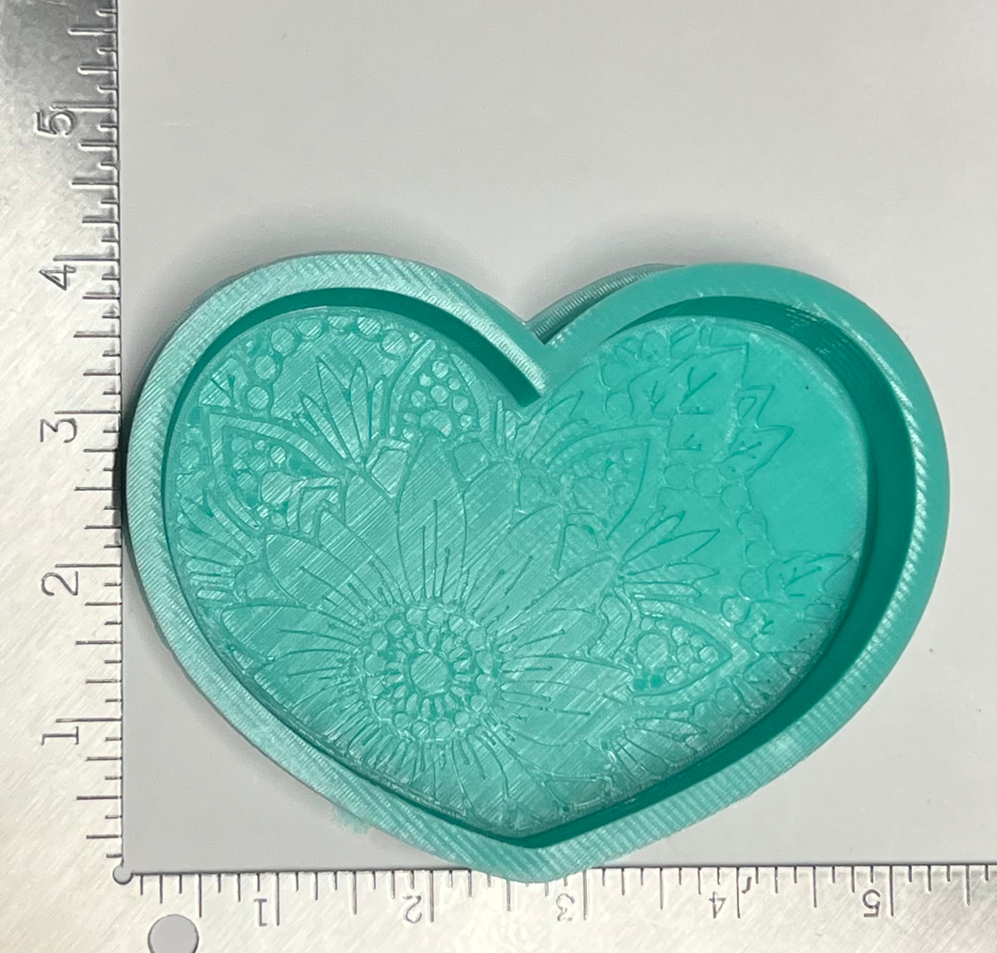 {Mandala heart} DBD Silicone Mold