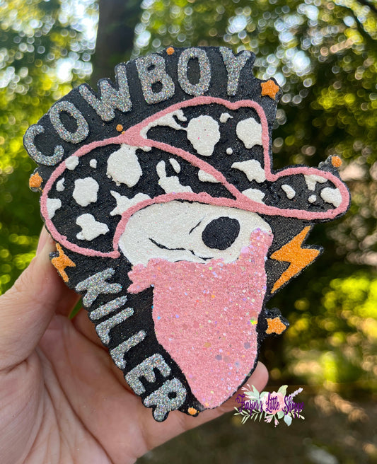 {Cowboy Killer Skull} Large Freshie