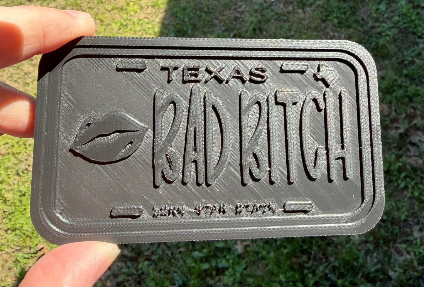 XL rounded Rectangle License plate inserts