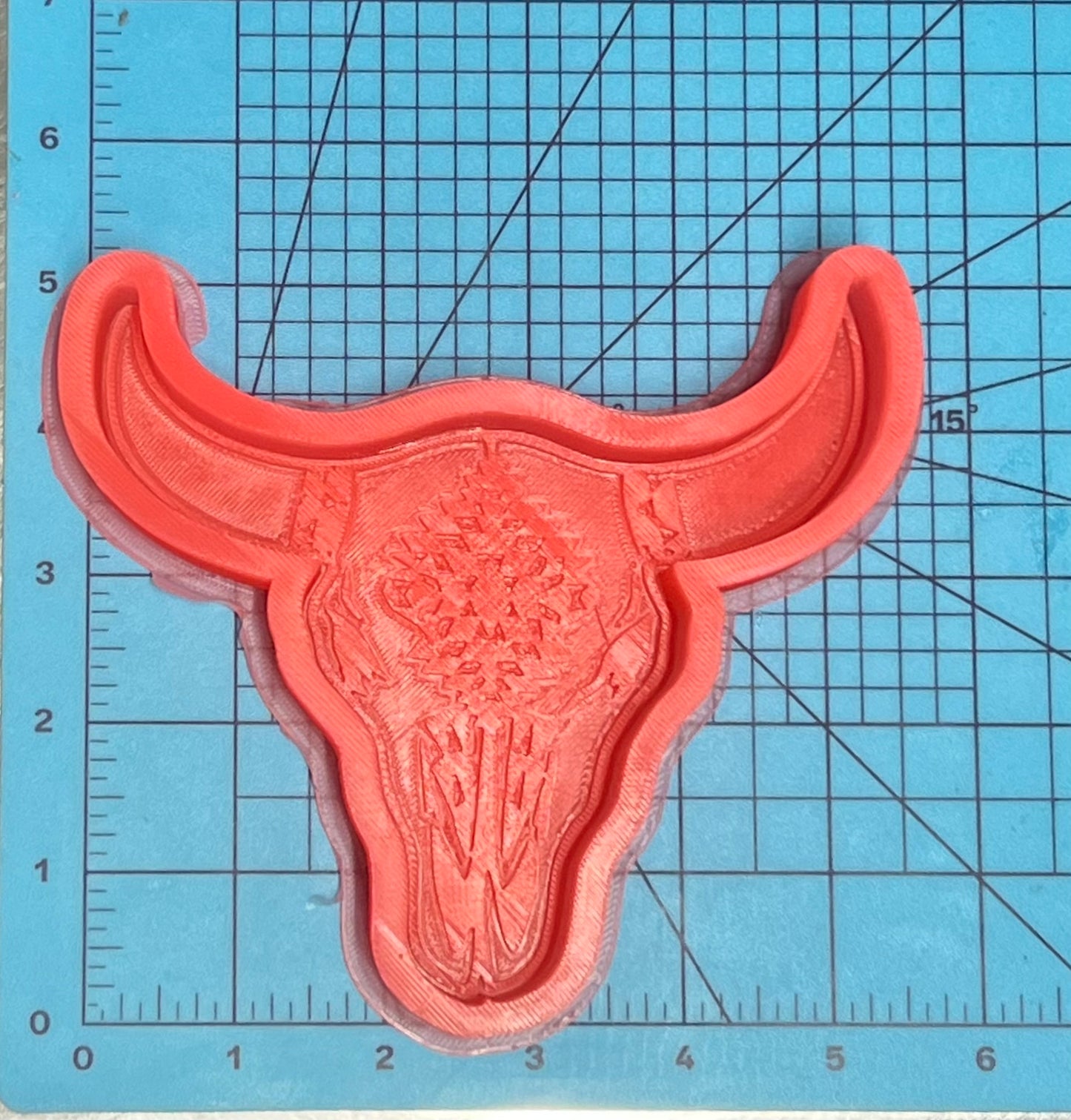 {Aztec Bull 1} Silicone Mold