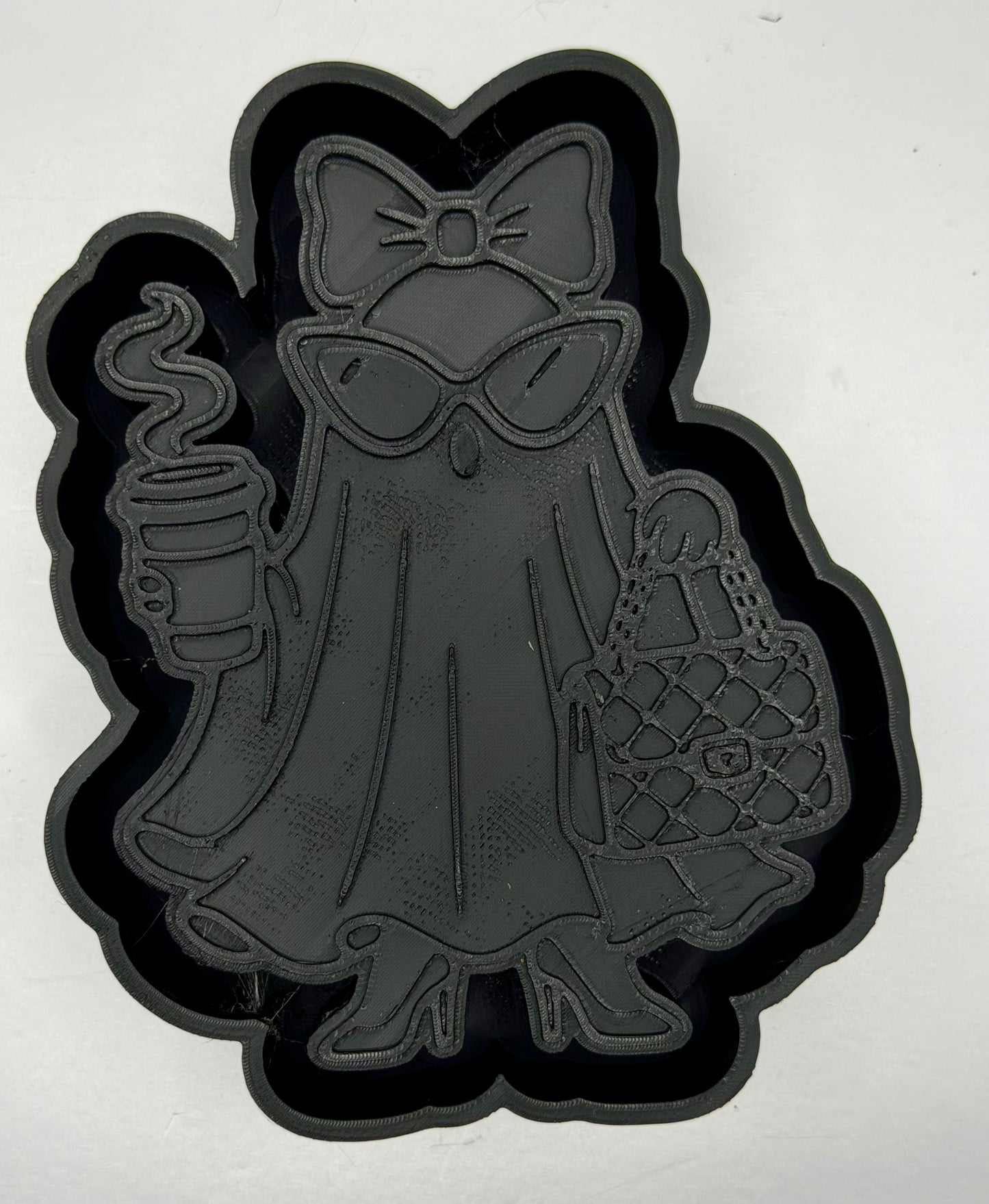 Boujee ghost w handbag  silicone mold