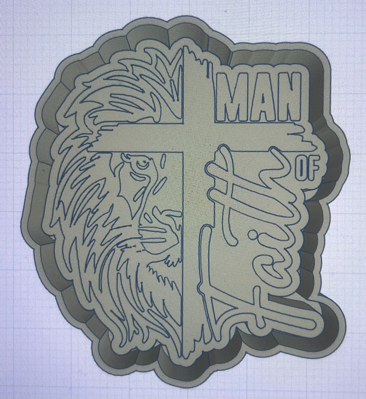 {Man of Faith} Silicone Mold