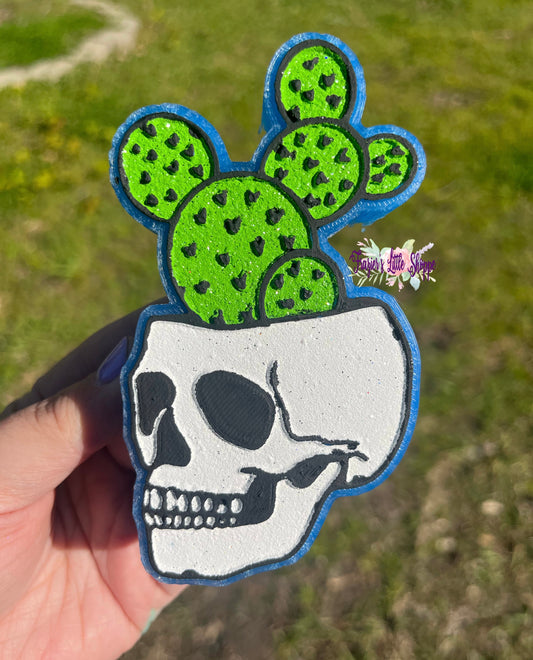 {Cactus Skull} Large Freshie