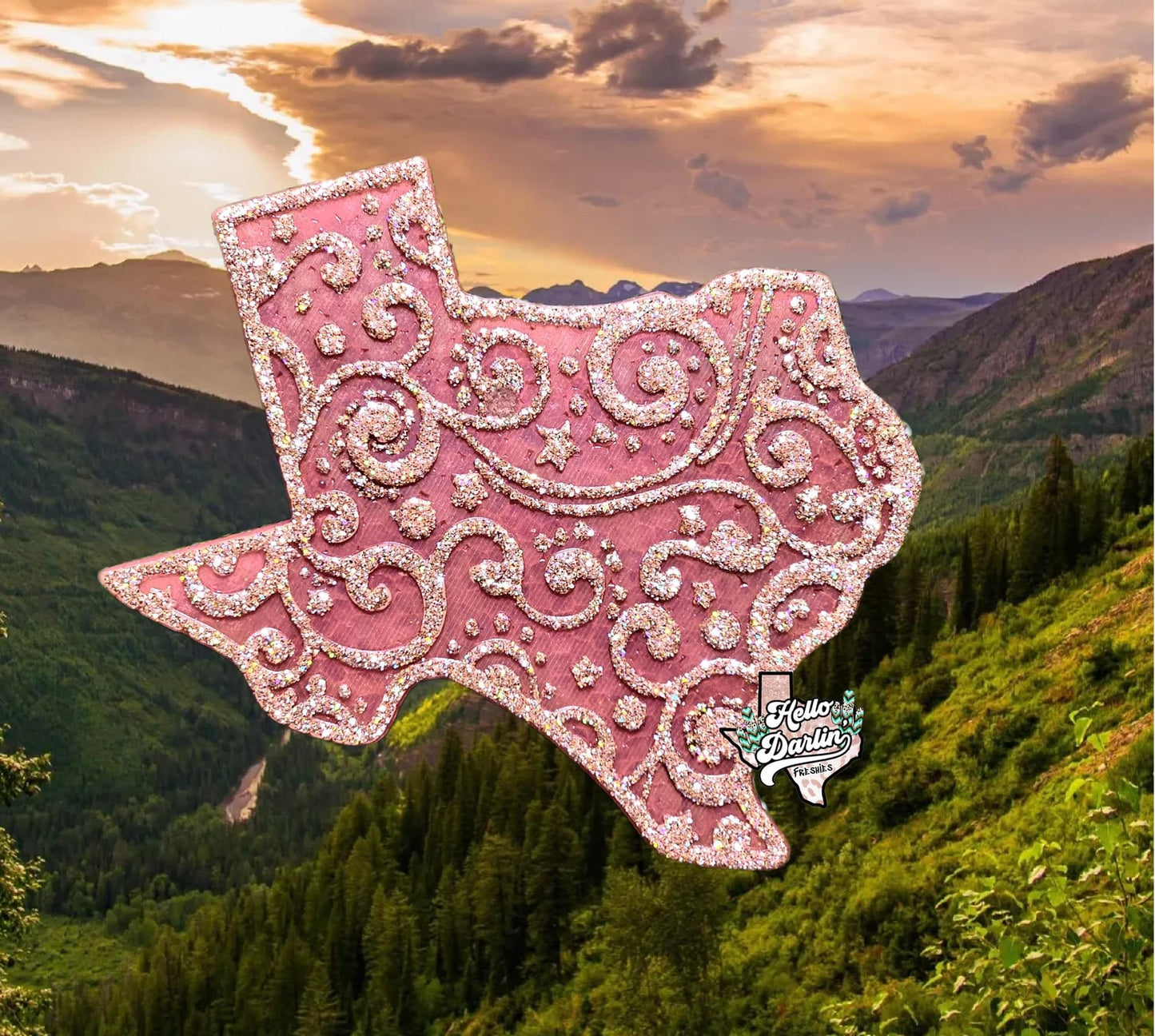 {swirl texas} Silicone Mold