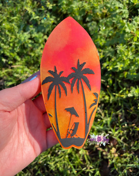 {Sunset Beach SurfBoard} Large Freshie